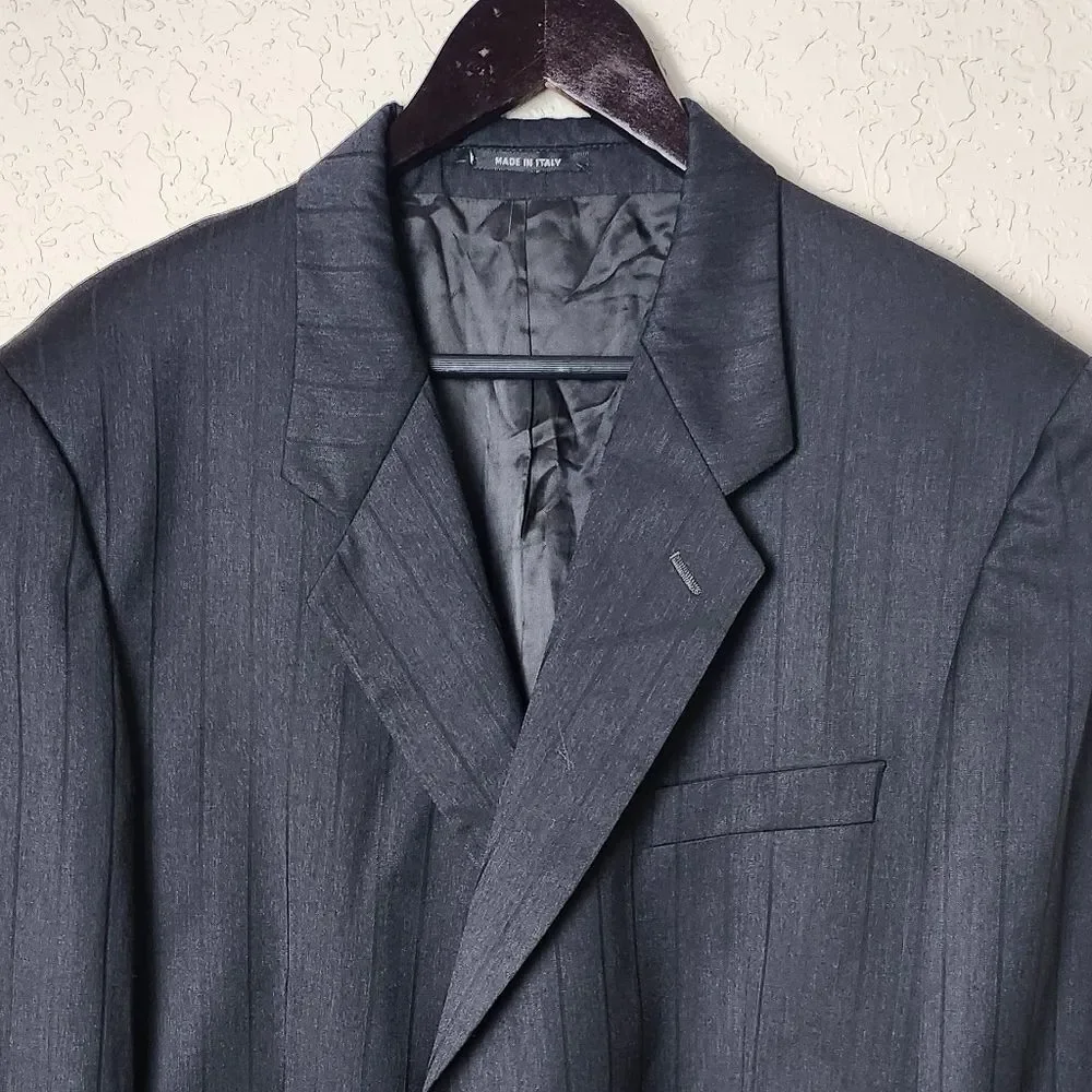 Sergio Valentino Collection Oreste Boggio Casero Wool Blazer Charcoal Mens
